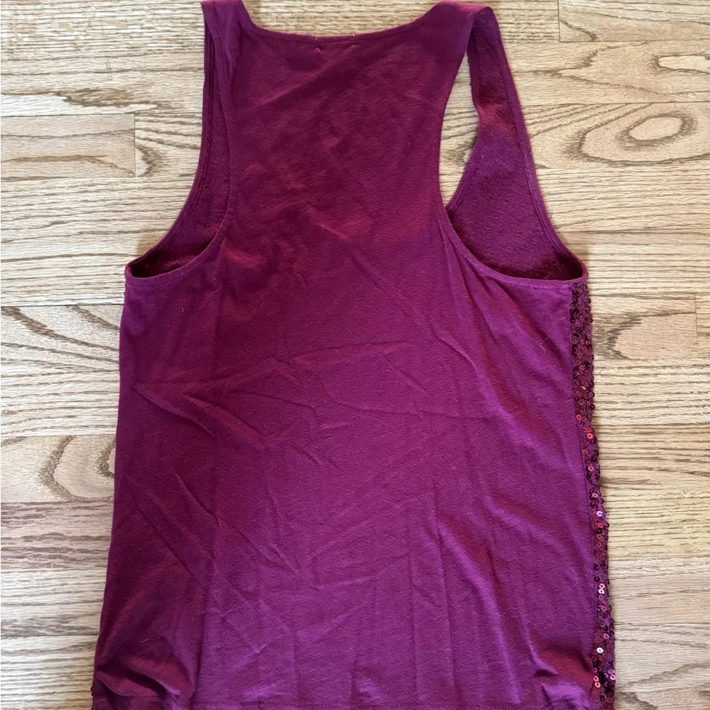 J. Crew Sparkling Wine Sequin Tank Top. Size Small